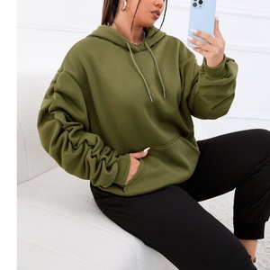 เสื้อฮู้ดดี้ผู้หญิงทรงหลวมผ้าฝ้ายคุณภาพสูงหรูหรา สไตล์ฝรั่งเศส รับทำโลโก้ตามสั่ง ส่งออกจากบังกลาเทศ - Product Image 3