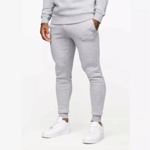 Conjunto Deportivo Gris para Hombre con Capucha, Pantalones Deportivos Largos de Color Sólido con Bolsillos Laterales para Otoño - Product Image 2