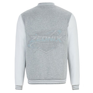 Comfortable Custom Made Design <b>Letterman</b> <b>Jacket</b> for Men Long Sleeves Breathable Winter Stand Collar Front Logo for Online Sale - Product Image 2