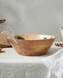 Tazón de servir de madera natural hecho a mano, diseñado para una comodidad elegante y práctica en el día a día. - Product Image 3