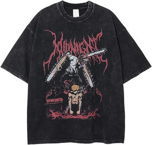 เสื้อยืดโอเวอร์ไซส์ลายการ์ตูนซีรีส์ที่สิบ สไตล์ลำลองสำหรับผู้ชาย เสื้อสตรีทแวร์ คอกลม แขนสั้น ผ้าฝ้ายเจอร์ซีย์ 100% ระบายอากาศได้ดี ใส่สบาย - Product Image 2