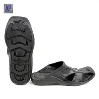 Safety Shoes Ap <b>Boots</b> 1001 Hitam-Men's Comfortable <b>Slip</b>-<b>On</b> PVC Clogs Anti-<b>Slip</b> Rubber Sandals - Product Image 3