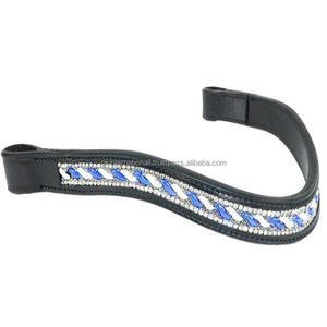 ที่คาดคิ้วหนังแท้สีดำรูปคลื่นพร้อมคริสตัลแบรนด์เพชรเทียม - Product Image 4