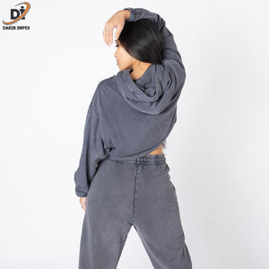 Producto de alta demanda, tendencia en ropa femenina personalizada de algodón y poliéster, sudaderas con capucha, sudaderas con cremallera, sudaderas con capucha para invierno - Product Image 6
