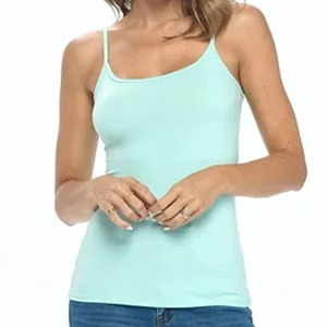 Premium Womens <b>Lace</b> Short Ribbed Tank <b>Top</b> Soft Stretch Cotton Fabric Breathable Private Label Manufacturing for Fashion Brands - Product Image 2