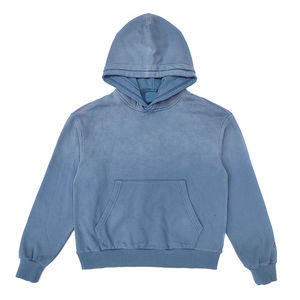 Sudadera con capucha unisex de algodón grueso, con logo personalizado, estilo oversize, para hombre y mujer, de alta calidad, al por mayor. - Product Image 1