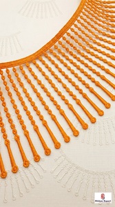 Fabricante de Tela de Encaje con Flecos Personalizados, Encaje de Pestañas, Tela de Encaje para Vestidos de Novia, Proveedor Mayorista - Product Image 2
