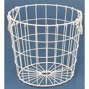 Panier de rangement ovale en fil métallique avec poignée en bois, rustique, multi-usages, pour l'organisation et le rangement - Product Image 6
