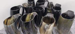 Mug en corne de viking de qualité supérieure pour les fêtes et les occasions amusantes, mug en corne personnalisé pour la maison, l'hôtel et le restaurant - Product Image 2