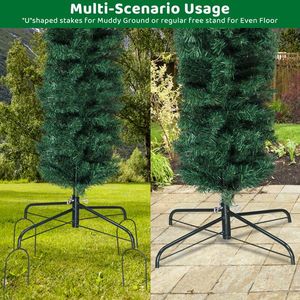 Arco Natalizio in PVC con Rami 240x40x260cm Verde Decorazione Festiva (Palline Ornamentali Non Incluse) - Product Image 5