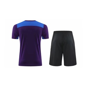 Camiseta de Fútbol Sublimada Azul para Hombre, Cuello Redondo, Manga Corta, Estampado Geométrico, Absorbe la Humedad, Corte Atlético - Product Image 6
