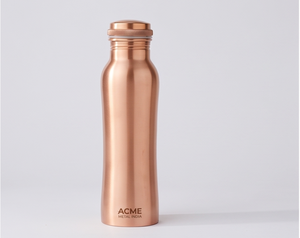Minimalist Plain Copper <b>Bottle</b> Premium Quality Sleek Design Durable Flask Elegant Hydration Solution For Modern Living - Product Image 1