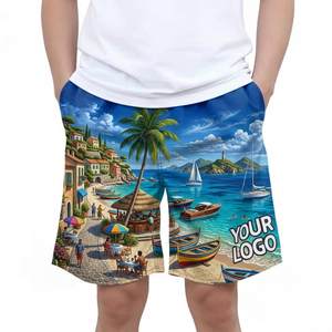 Quick Dry Breathable Casual Short <b>Mens</b> Beach Swim Shorts Plus Size Printed Waterproof Swim <b>Trunks</b> for <b>Men</b> - Product Image 2