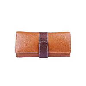 Women's Fashion Genuine Leather <b>RFID</b> <b>Blocking</b> Waterproof Cover Closure Long Zipper Card Holder <b>Wallet</b> Wholesale - Product Image 6