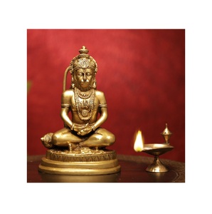 Estatua Clásica de Ángel Hindú en Latón, Hecha a Mano, Pulida, Escultura de Divinidad, Decoración para Mandir, Sala de Oración, Hogar, Regalo Espiritual - Product Image 3