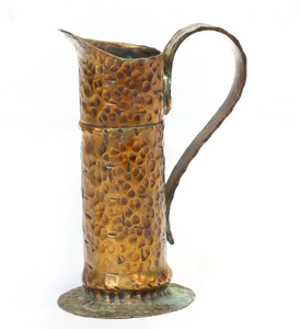 Arrosoir en métal au design rustique antique gaufré, aspect moderne, pour décoration extérieure et jardin - Product Image 4