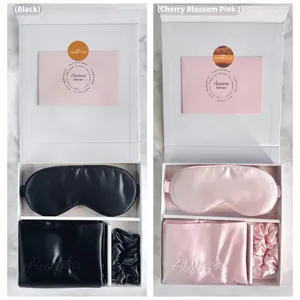 Antifaz de Satén, Antifaz de Seda y Coletero, Funda de Almohada de Seda 100% Pura de Morera, Set de Regalo - Product Image 6