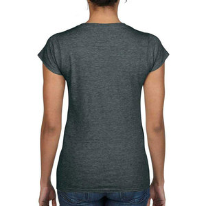 เสื้อยืดออกกำลังกายผู้หญิงคุณภาพสูง คอวี ยืดหยุ่นดีเยี่ยม ทรงเข้ารูป แห้งเร็ว เหมาะสำหรับโยคะ ฟิตเนส และออกกำลังกาย - Product Image 3
