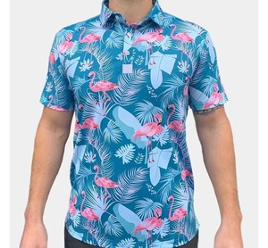 Vêtements pour hommes avec logo personnalisé, t-shirt en coton imprimé par sublimation, col montant, manches courtes, tricot uni pour hommes - Product Image 4