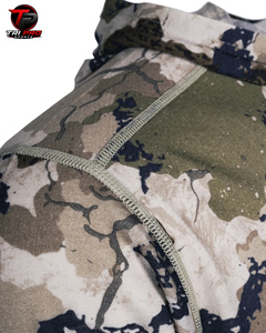 Sudadera con Capucha de Caza para Hombre, de Forro Polar, Camuflaje Digital, para Montaña y Exteriores, con Cuello Alto Cruzado, Manga Larga, Deportiva, de Media Capa - Product Image 3