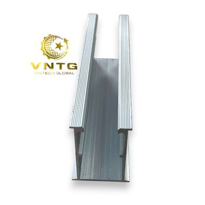 VNTECH GLOBAL OEM/ODM <b>Solar</b> High Quality 32x40mm Anodized Aluminum Mounting <b>Mini</b> Rail AL6005-T6 for <b>Solar</b> <b>Panel</b> Roof Bracket - Product Image 1