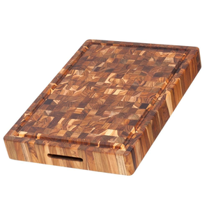 เขียงไม้อะคาเซียพร้อมที่จับสำหรับเสิร์ฟอาหาร - Product Image 5
