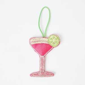 Ziyan Handicraft Other Plated Alloy Thistle Charm Purple Beaded Top Green Leaf Vintage Patch Unisex Gift Hanging <b>Ornament</b> - Product Image 3