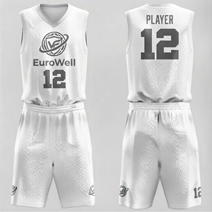 Uniformes de Baloncesto Sublimados Personalizados al Por Mayor a Precio de Fábrica, Manga Corta, Secado Rápido, Transpirables, Reversibles, Conjuntos para Equipos - Product Image 2