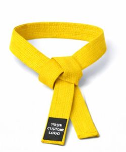 Ceintures de kimono brésiliennes sur mesure pour l'entraînement et le combat en arts martiaux, pour hommes et femmes, ceintures 100% coton pour adultes - Product Image 3