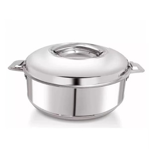 Cacerola de Acero Inoxidable con Tapa de 24 cm, Diseño Clásico, Acabado Pulido, Recipiente Metálico Resistente para Cocina de Gas e Inducción - Product Image 4