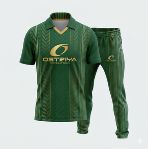 Quick Dry Breathable Short Sleeve Men's <b>Cricket</b> Uniform Full Customized Sublimation Adult Sizes Custom Logo Needle Detection - Product Image 4