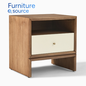 Mesita de Noche Moderna con 2 Cajones y Estante Abierto para Almacenamiento en Hoteles, Hospitales y Villas |   Fábrica en Vietnam, Directo de Fábrica, OEM, ODM - Product Image 1