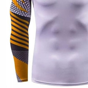 T-shirt d'entraînement pour hommes à prix abordable, en tissu extensible épais, imprimé, pour l'entraînement - Product Image 6