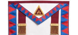 Royal Arch Chapter Masonic <b>Apron</b> Hand Embroidered Lambskin <b>Apron</b> Gold Bullion Work Sew On Custom 3D Masonic Regalia Maker - Product Image 4