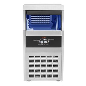 Commerciale 90lbs/24H LED Display digitale macchina macchina per il ghiaccio 45 cubetti di ghiaccio capacità di stoccaggio 24lbs Freestanding Cabinet per Bar Home - Product Image 1