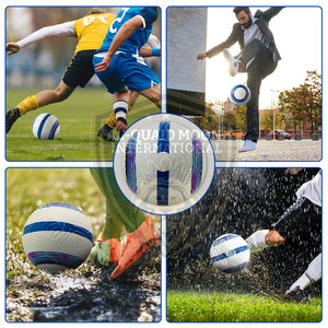 Ballon de football de couleur unie en stock, nouveau design, équipement sportif d'extérieur, ballon de football écologique - Product Image 5