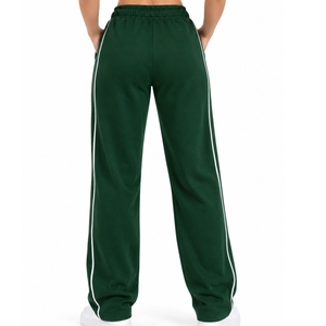 Pantalones Deportivos Casuales para Mujer, de Pierna Ancha, con Cordón en la Cintura, Cintura Elástica, Diseño Relajado y Cómodo - Product Image 3