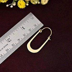 Metal <b>Craft</b> <b>Light</b> Weight Brass Earrings Slim Profile Brass Earrings Smooth Finish Wholesale Factory Price Item Use Metal Crafts - Product Image 2