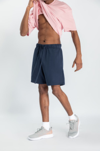 New Custom Wholesale Men's <b>Plus</b> <b>Size</b> High Gym Running <b>Shorts</b> Breathable Casual <b>Elastic</b> <b>Waist</b> Embroidered Knitted 100% Cotton - Product Image 2