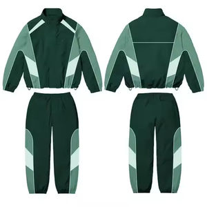 Conjunto de Chaqueta Cortavientos y Pantalón Deportivo Personalizado, Diseño Moderno 2026, 2 Piezas, Estilo Vintage, para Campamento al Aire Libre, con Cierre, de Nailon, Unisex, Nueva Llegada - Product Image 2