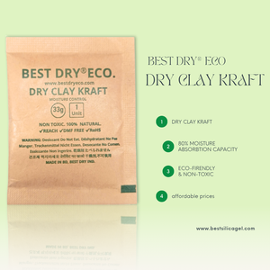 Meilleurs sachets déshydratants en argile bentonite 100 % pure BEST DRY ECO 17g pour la protection contre l'humidité et les moisissures des appareils électroniques et appareils photo - Product Image 3