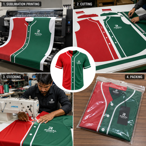 Maillots de baseball personnalisés en gros de haute qualité 100 % polyester pour hommes, respirants, antibactériens, imprimés par transfert thermique, à manches courtes - Product Image 5