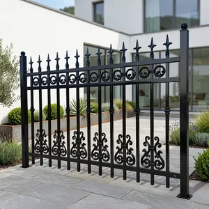 Panneau de clôture élégant en alliage d'aluminium avec motif décoratif, anti-UV et durable pour une utilisation résidentielle en extérieur et la sécurité. - Product Image 1