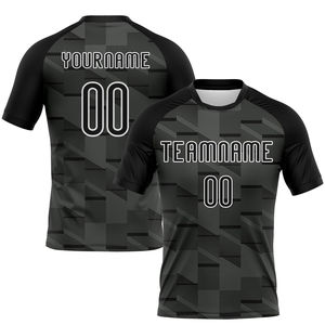 Maillot de volley-ball personnalisé OEM Sevres, design noir et blanc, sublimation, confortable, avec nom et logo de l'équipe, pour hommes - Product Image 2