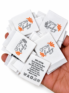 Etiquetas Tejidas Personalizadas para Ropa, Textiles para el Hogar, Etiquetas de Cuidado con Logotipo de Marca, Etiquetas para Prendas, Etiquetas de Costura, Estampado en Caliente, Ecológicas - Product Image 1
