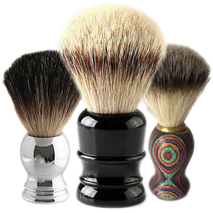 Brosse à raser en bois naturel de qualité supérieure pour hommes, avec logo personnalisé, outils de toilettage pour hommes, faible MOQ, brosse à raser OEM - Product Image 6
