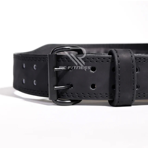 Ceinture de musculation unisexe en cuir respirant et imperméable de 10 mm avec boucle à ardillon unique pour la force athlétique, les levages lourds et les squats - Product Image 4