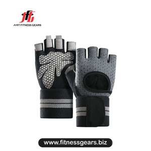 Guantes de Levantamiento de Pesas JUST FITNESS GEARS de Cuero PU, Medios Dedos, Ligeros, Correa de Muñeca Ajustable, Secado Rápido, para Gimnasio y Ciclismo para Hombre - Product Image 6