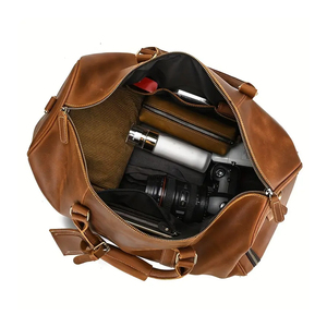 Hot Sale Sports Yoga Luxury Leather Duffle Bag with Polyester Lining for Fitness Travel Unisex - Product Image 6
