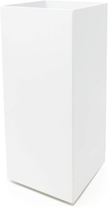 Modern <b>White</b> Square Vase Planter Decorative Flower <b>Pot</b> Elegant Desktop <b>Plant</b> Holder Minimalist Tabletop Centerpiece Contemporary - Product Image 4